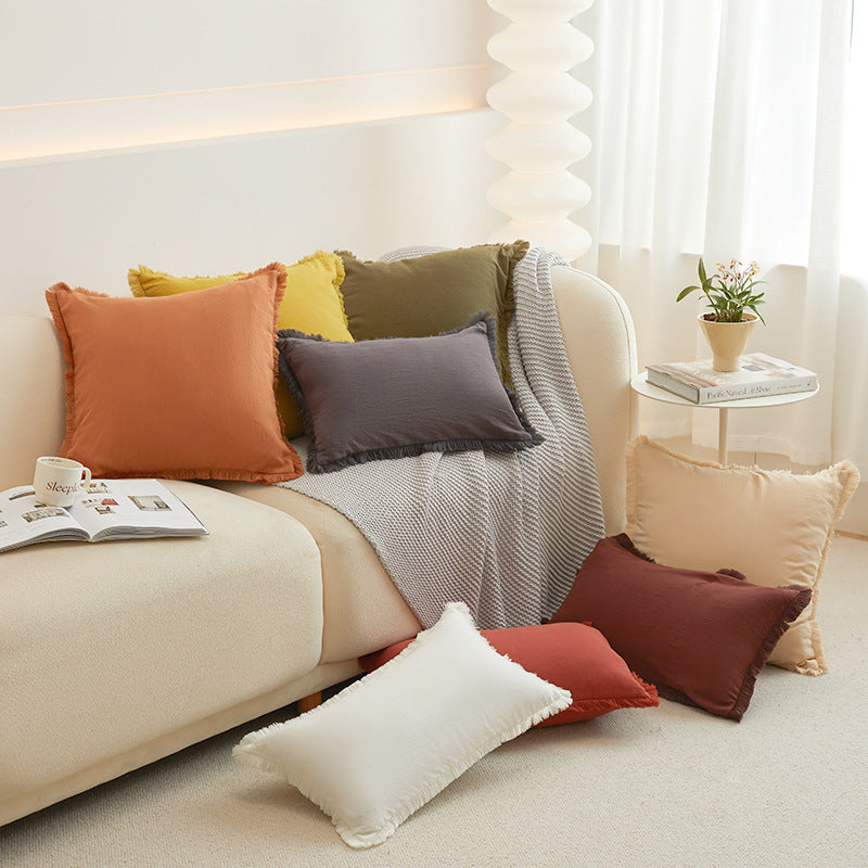 Amberloom Washed Cotton Pillow Cover